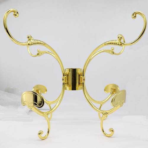 高档欧式卧室金色衣帽架挂衣钩实木落地衣架仿古青古铜衣帽架钩