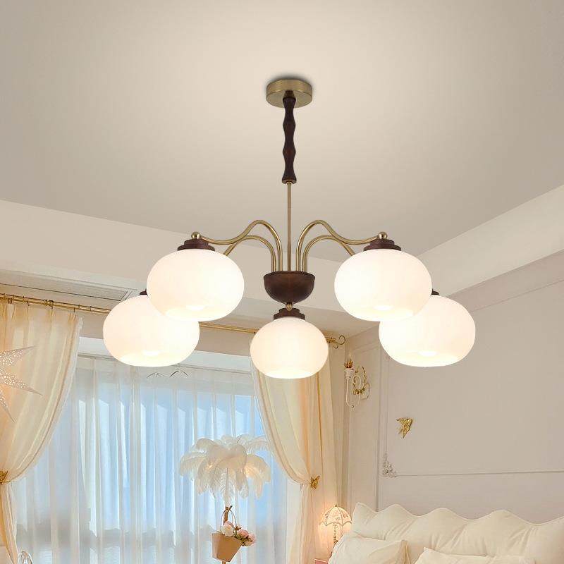 美式创意护眼卧室餐厅灯法式大气柿子玻璃灯具原木奶油风卧室吊灯,纺织面料/辅料/配套,纺织机械配件,淘宝优惠券,粉丝福利购,淘宝优惠卷