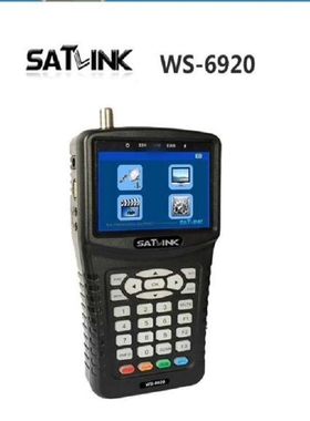 Satlink WS-6920 DVB-S/S2 Satellite Finder Meter 高清寻星仪