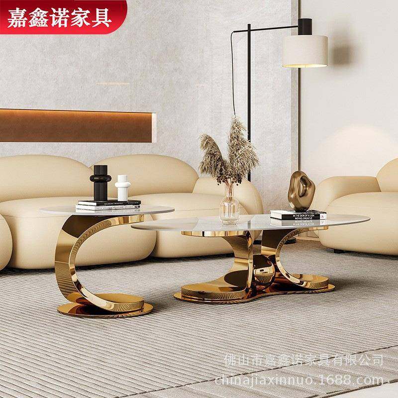 轻奢亮光岩板茶几现代简约小户型客厅家用设计师意式极简茶几,纺织面料/辅料/配套,纺织机械配件,淘宝优惠券,粉丝福利购,淘宝优惠卷