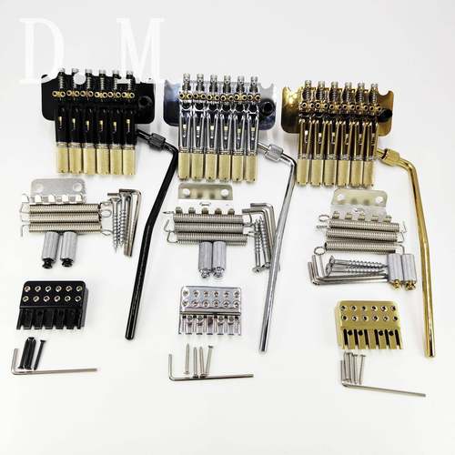 高档吉他配件无头六弦小双摇上下驹无头电吉他双摇琴桥