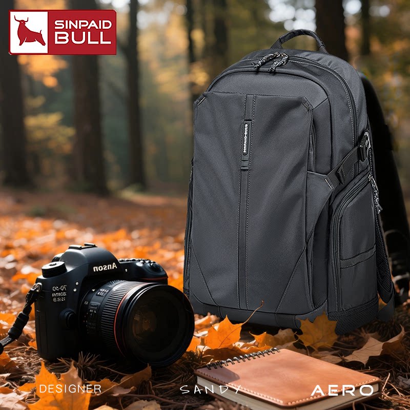 申派新款摄影包微单摄影背包尼康轻便大容量双肩旅行佳能相机背包