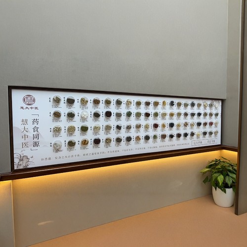 中药标本画框装饰画中医药装饰