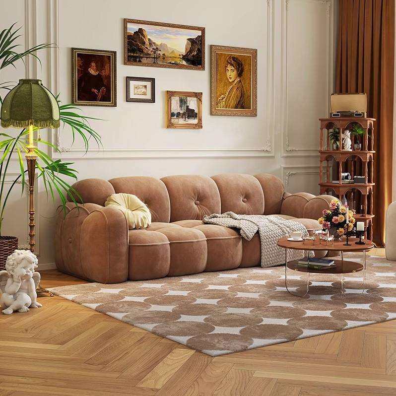 北欧简约现代丝绒布艺沙发网红设计师客厅创意奶油风三人云朵沙发,电子元器件市场,其它元器件,淘宝优惠券,粉丝福利购,淘宝优惠卷