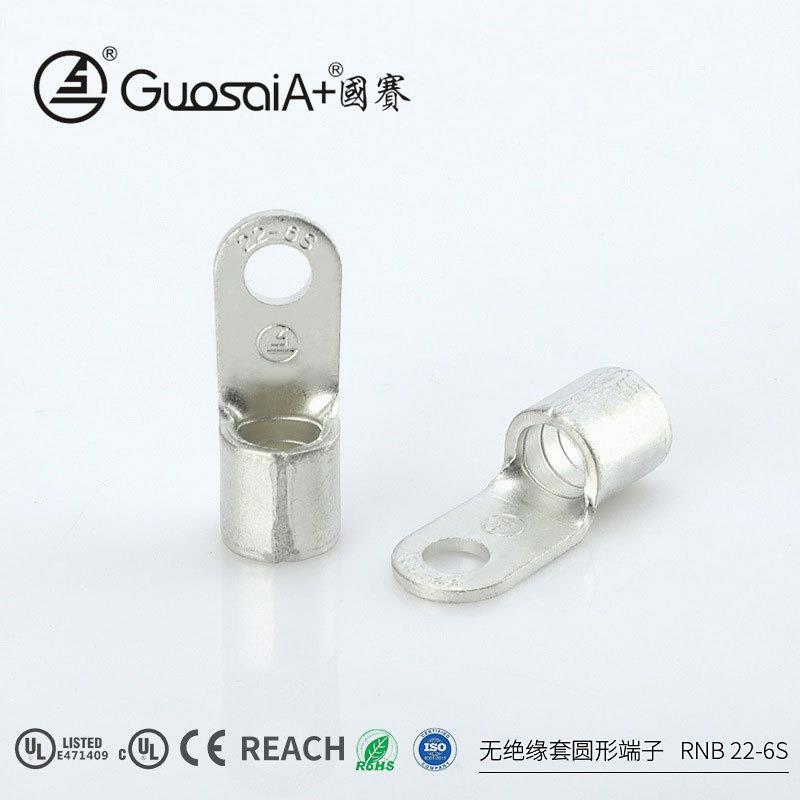 厂家直供环形端头冷压端子接线耳RNB22-6S无绝缘护套圆形端子