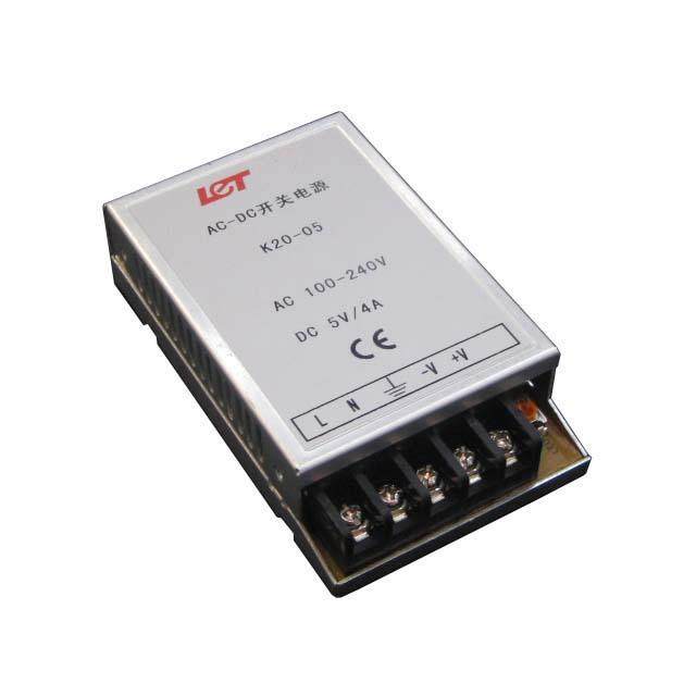 力腾5V4A超薄开关电源K20-05集中供电/监控安防/LED/工业电源20W