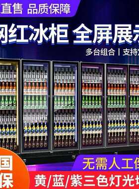 网红酒水柜啤酒饮料冷藏展示柜冷藏冰柜红酒保鲜柜展示冰柜冷藏柜