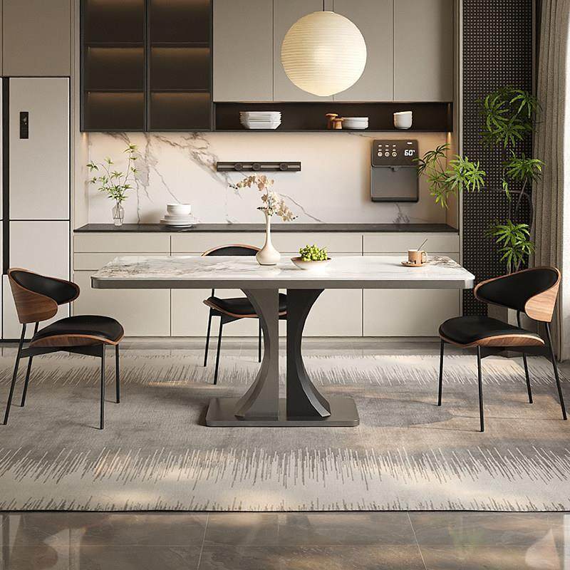 家用岩板餐桌2025年新款小户型吃饭桌子高端长方形现代餐桌椅组合,住宅家具,岩板餐桌,淘宝优惠券,粉丝福利购,淘宝优惠卷