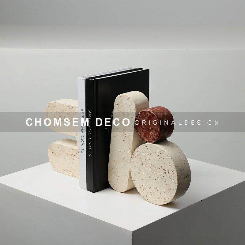 复古小众仿洞石几何艺术摆件样板间客厅书房陈列柜书挡软装工艺品,家居饰品,装饰摆件,淘宝优惠券,粉丝福利购,淘宝优惠卷