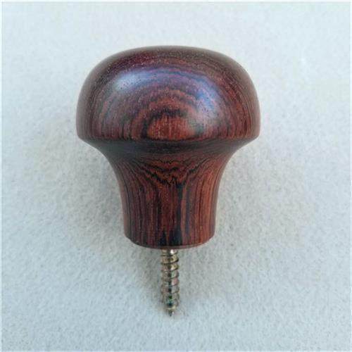 实木拐杖头黄花梨紫檀拐杖扶手老人手杖木配件圆头扶手文明棍包邮