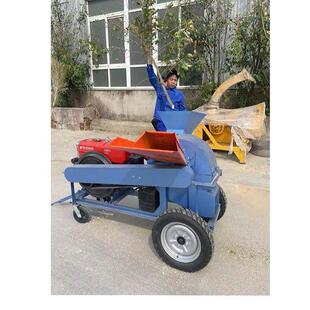 小型木材粉碎机移动式边角料树枝玉米芯木头树皮秸秆多功能削片机