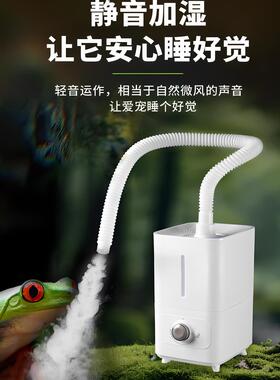 新款爬宠大容量6L双核上加水带管加湿器家用动植物陶艺雾化造景