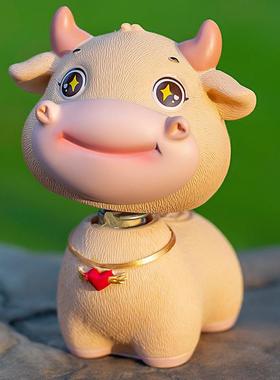 招财生肖牛摆件创意家居装饰客厅展示架办公室桌面牛年吉祥物摆设