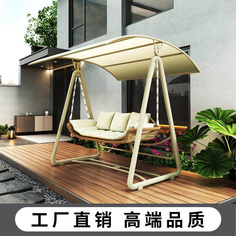 户外秋千别墅院子双人摇椅户外庭院网红露台花园室外秋千吊篮吊椅