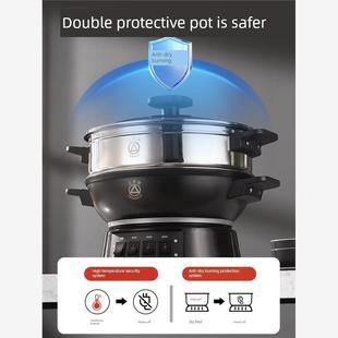 德国进口一体式 电炒锅2100W大口径38cm三重防锈翻炒方便氮化处理