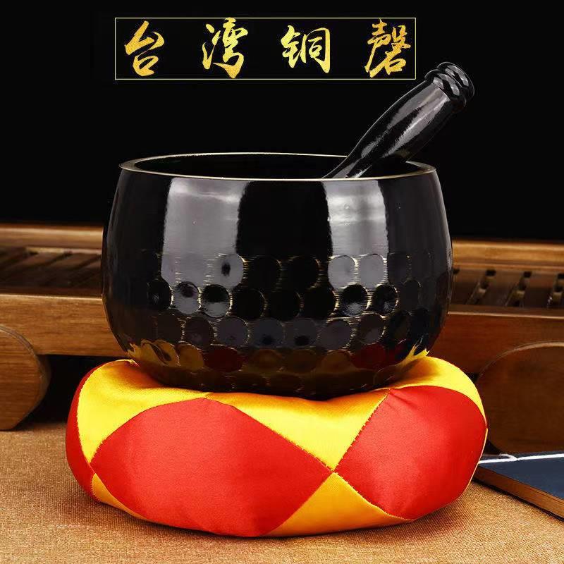 纯铜器日式铜罄心经豆瓣铜磬铜庆铜钵音碗修行钵