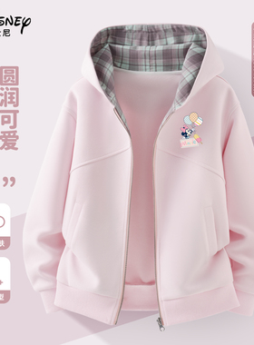 迪士尼女童春装外套2026新款大童女装运动服洋气时髦春秋儿童衣服
