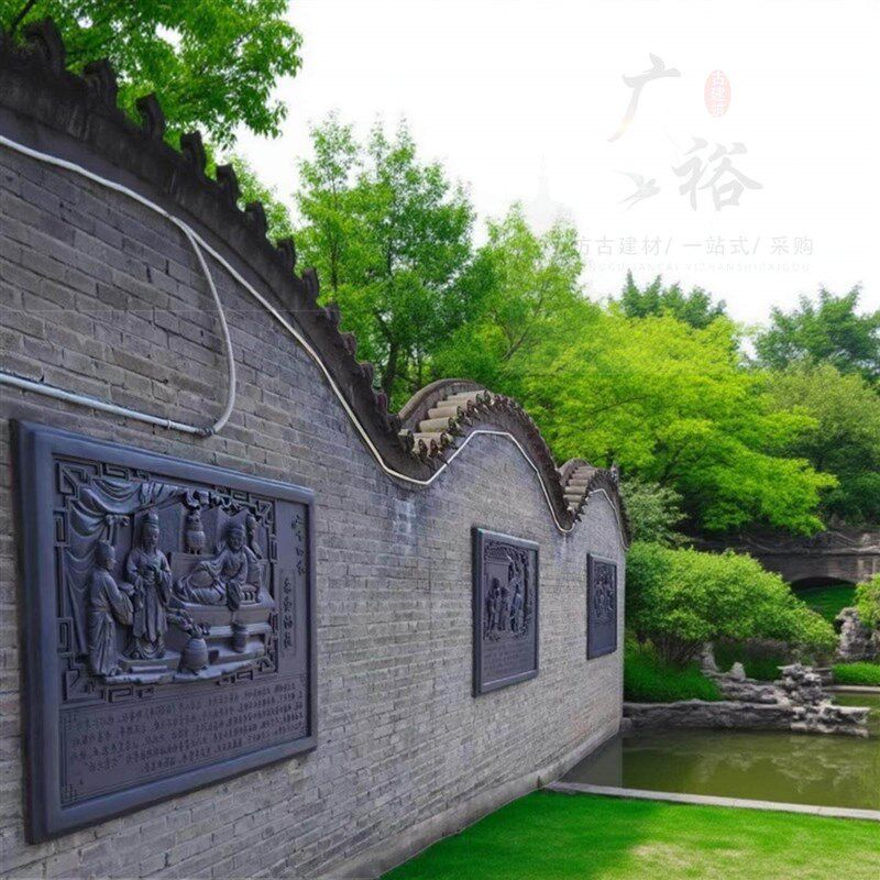 热销仿古砖雕艺术影壁墙浮雕装饰中式二十四孝挂件