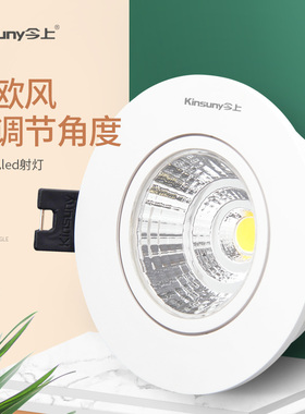 今上小射灯led单灯天花灯嵌入式客厅吊顶家用走廊过道背景灯具c1