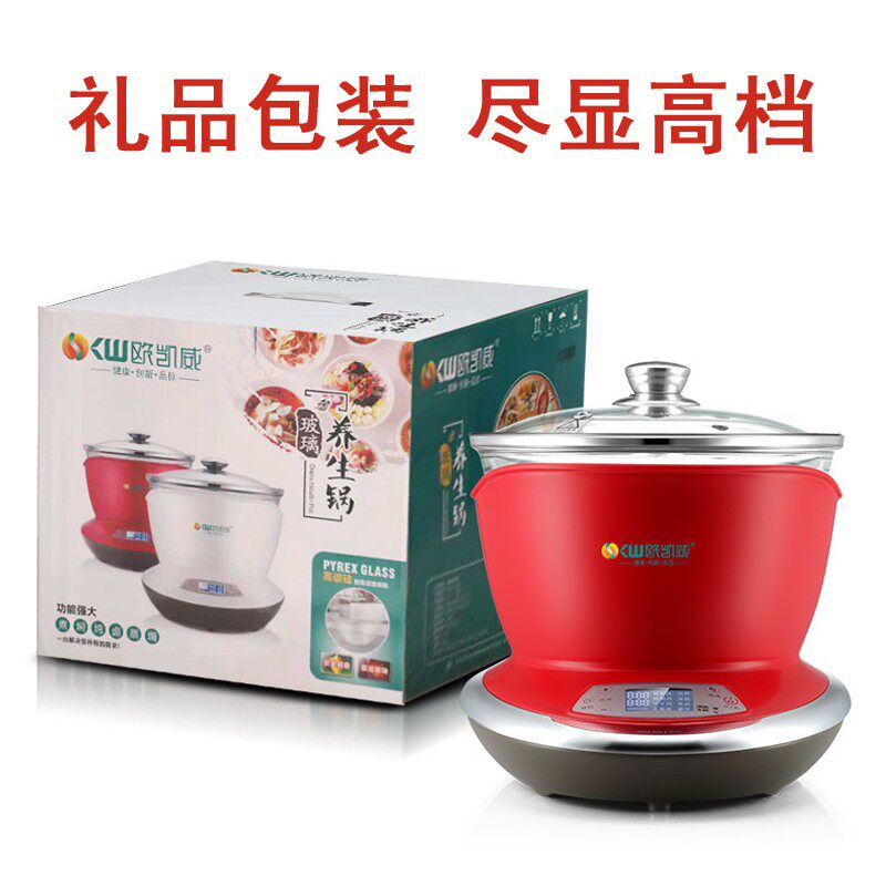 欧凯威电炖锅玻璃隔水炖家用养生锅煮粥煲汤锅自动燕窝炖盅慢炖锅