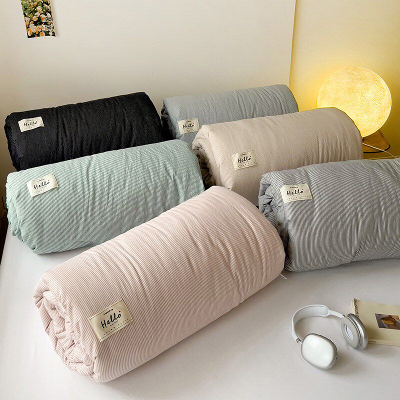 全棉可机洗母婴级A类简约春秋被子四季空调被可水洗被芯加厚冬被