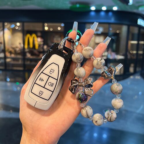 北京汽车BJ40钥匙套BJ80bi60F40 BJ30魔方EU5EU7PLUSX7包扣壳金属