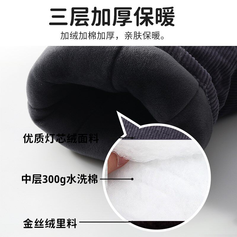 婴儿背带棉裤夹棉加厚外穿一岁男宝裤子儿童男童宝宝背带裤冬加绒