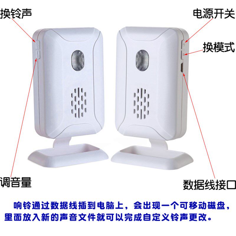 可定制语音 开门提醒器 忘带钥匙 随手关门提醒器 欢迎光临迎宾器