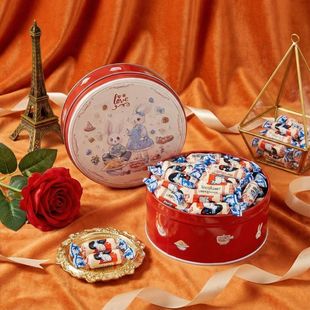 糖果伴手礼物 大白兔口味奶糖牛奶太妃酸奶脆牛轧糖混合罐装 新品