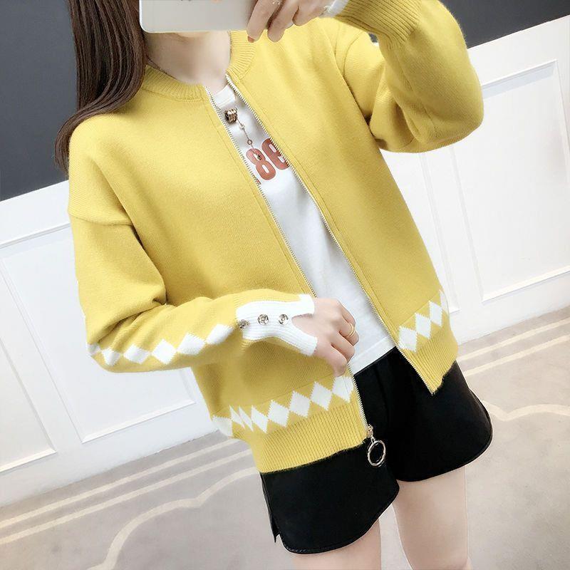 网红女士开衫毛衣女秋装2025新款韩版初秋上衣短款针织外套女春秋