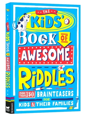 The Kids' Book Of Awesome Riddles 儿童趣味谜语大全 游戏娱乐 英语读物 150+智力题 锻炼逻辑思维 英文原版进口图书