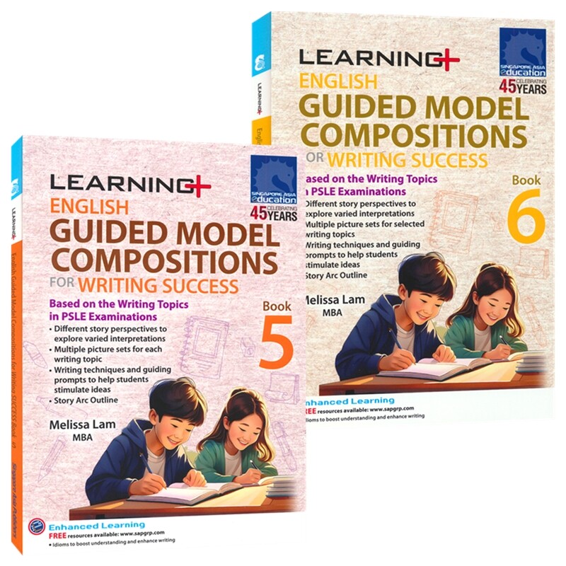 新加坡英语写作 SAP Learning English Guided Model Compositions For Writing Success小学写作练习册 5-6年级作文教辅 英文原版