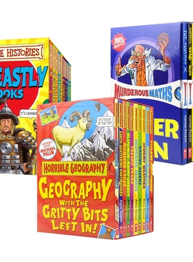 Scholastic Murderous Maths Horrible Histories Geography 学乐可怕的数学历史地理 漫画章节书 儿童英语读物 英文原版进口图书