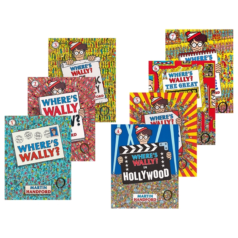 Where's Wally? The Fantastic Journey The Incredible Paper Chase 寻找威利7册 威利在哪里 找找乐专注力训练 英文原版进口图书