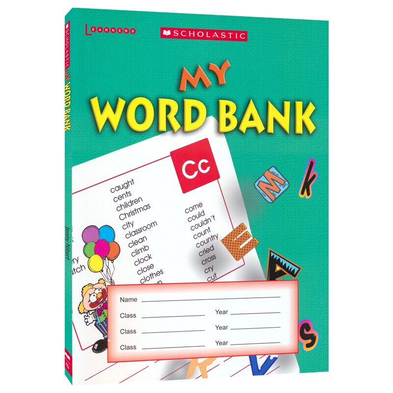 美国学乐 Scholastic My Word Bank 我的词汇宝库 小学英语核心词汇 提升词汇量 生活写作考试常见词 A-Z编排 英文原版进口教辅