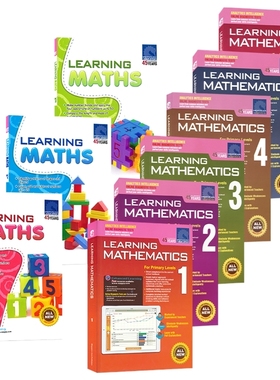 新加坡数学SAP Learning Mathematics 1-6 学习系列数学思维启蒙英文练习册 幼儿园 小学1-6年级 CPA建模学习法 小学教辅 英文原版