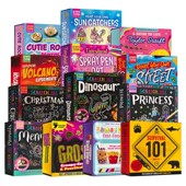 Book 创意设计 儿童手工活动套盒 Painting 绘画艺术 Scratch 英文原版 进口儿童图书 科学实验 Kit Art Station Activity