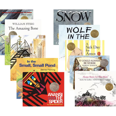 Caldecott Award Winners 凯迪克大奖绘本10册袋装 启蒙读物 经典绘本 情商启蒙 英语读物 英文原版进口图书