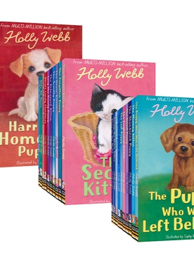 Holly Webb 我的宠物宝贝系列 Puppy  Kitten  萌宠主题  黑白趣味插图 英文桥梁书 青少年课外读物 英文原版进口图书