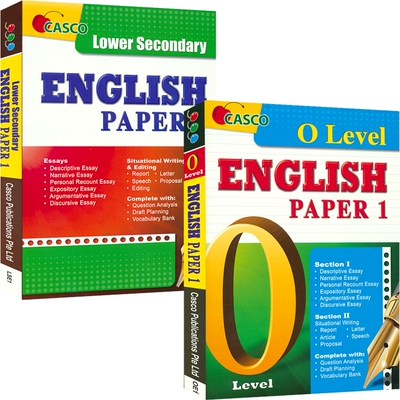 Casco English Paper 1 Lower Secondary & O Level 新加坡英语 初中低年级英语写作 O 水准考试 写作技巧 英文原版进口图书
