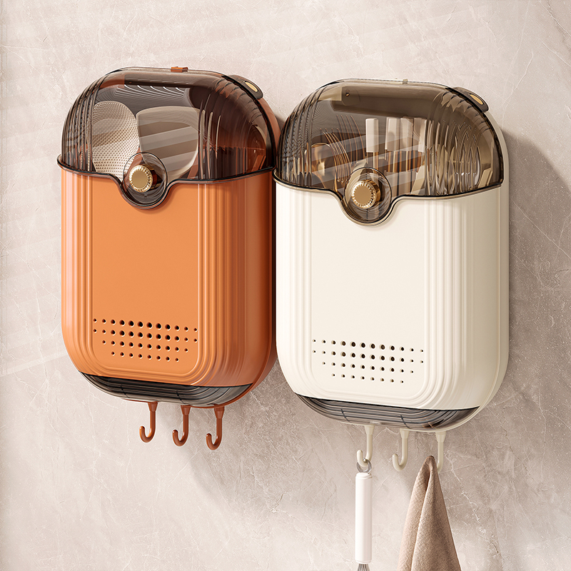 轻奢壁挂防尘筷子筒家用款筷篓厨房筷笼快子置物架新款勺子收纳盒