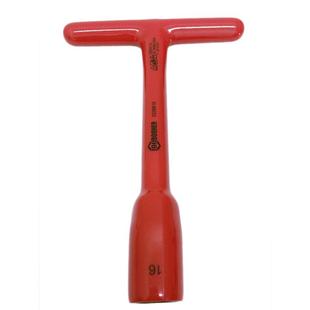 Booher宝合工具浸塑型VDE绝缘T型套筒扳手绝缘工具套筒0228808