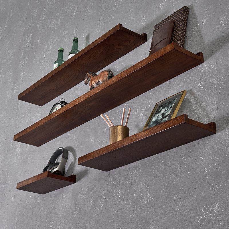 免打孔墙上实木墙壁置物架墙面壁挂式免钉一字板隔板厨房挂墙搁板,住宅家具,搁板/置物架/家用陈列架,淘宝优惠券,粉丝福利购,淘宝优惠卷