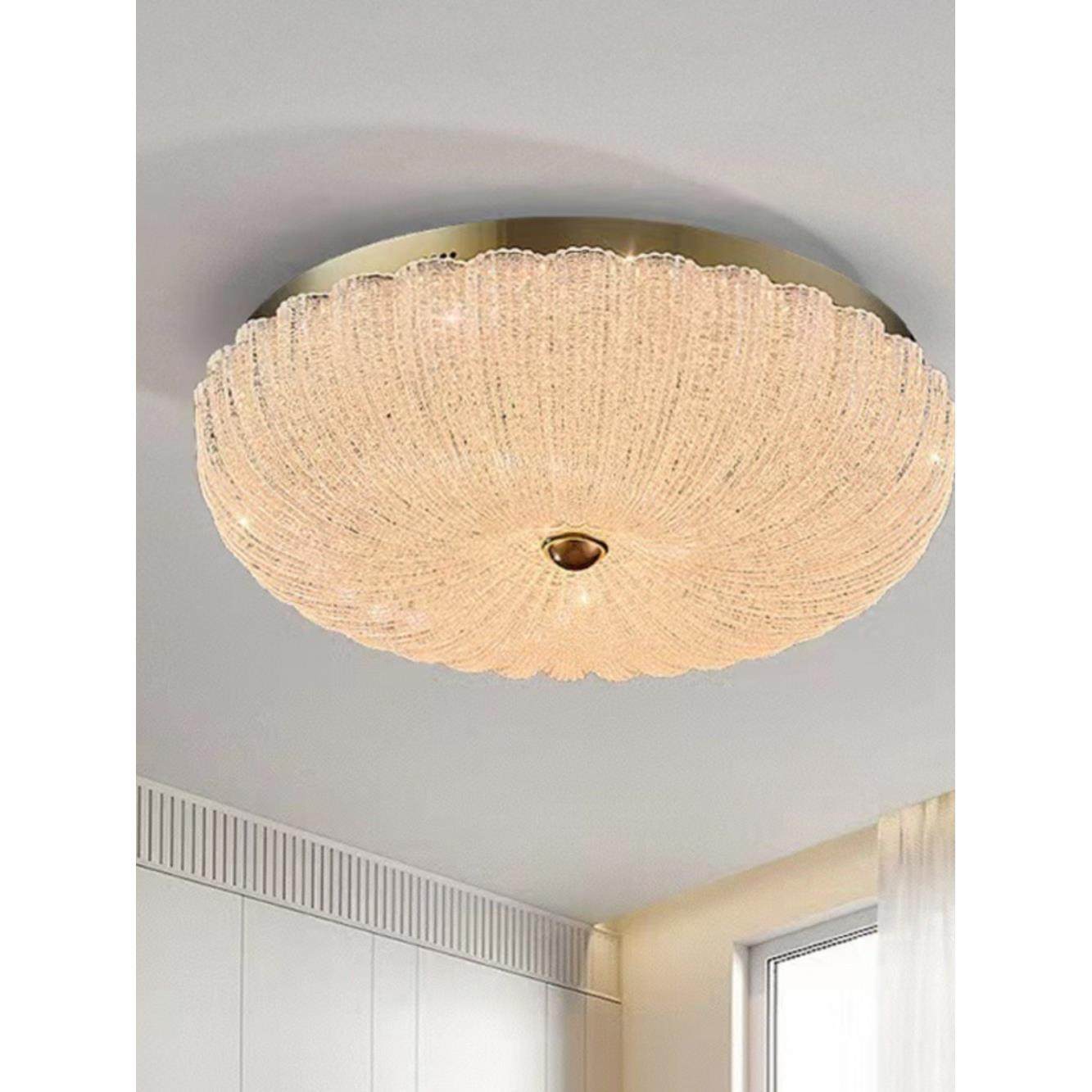 后现代无障碍豪华吸顶灯卧室主卧室灯高端水晶圆南瓜灯护眼Led玻,家装灯饰光源,餐厅/卧室/书房吸顶灯,淘宝优惠券,粉丝福利购,淘宝优惠卷