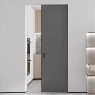 吊轨门口袋门推拉门省空间隐藏门卧室厕所衣帽间无轨平移门隐形门
