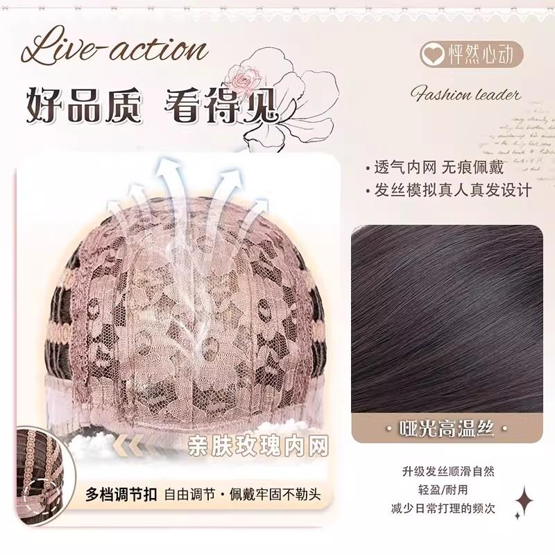【栗子卷卷】双马尾假发女lolita可爱自然jk日系长卷发全头套式
