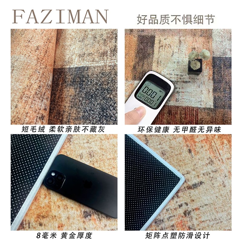 地毯客厅新款轻奢高级感卧室地垫大面积全铺室内防滑垫子床边坐垫