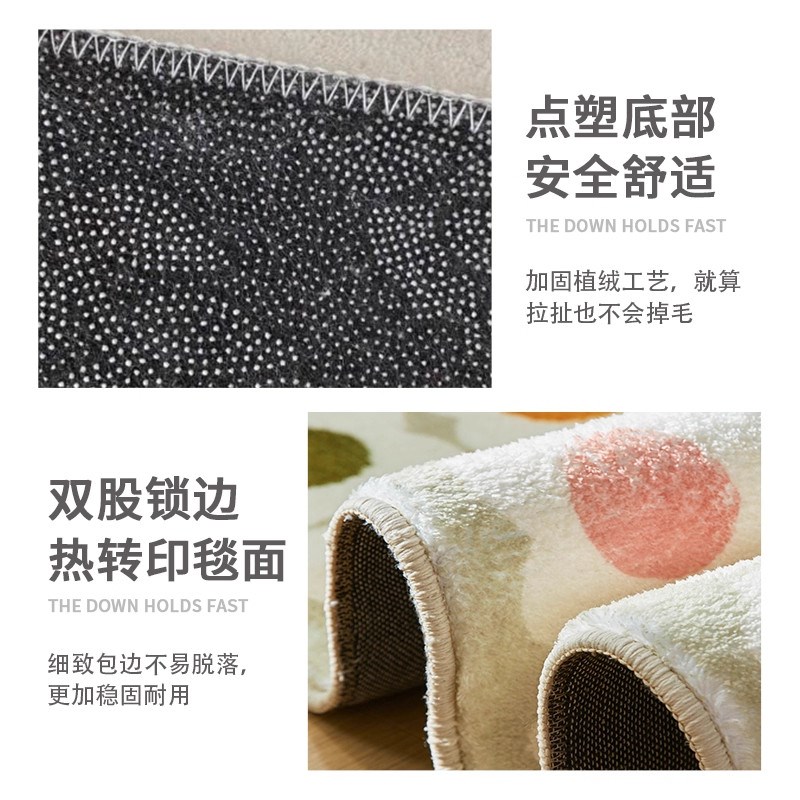 新中式结婚喜庆地毯婚房布置地垫卧室床头口脚垫客厅沙发加厚垫子