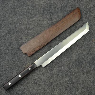 不锈钢鱼生刀寿司刀单刃带刀鞘先丸主厨刀日式家用多用刀片鱼生刀