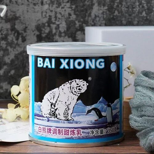 百强白熊调制甜炼乳家用油炸馒头